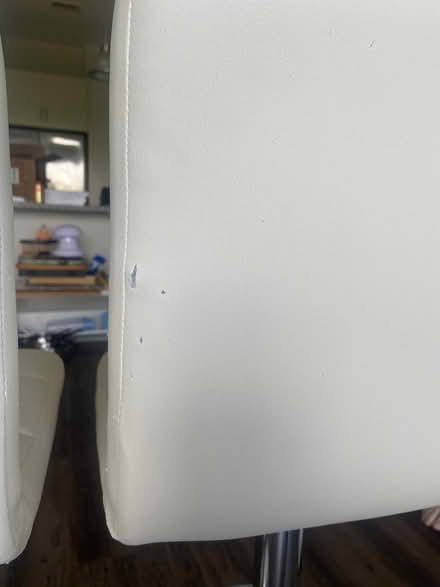 Photo of free Three white bar stools (Montford / Madison Park area) #4