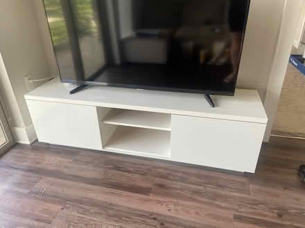 Photo of free White gloss tv unit (not the TV!) (Montford / Madison Park area) #1