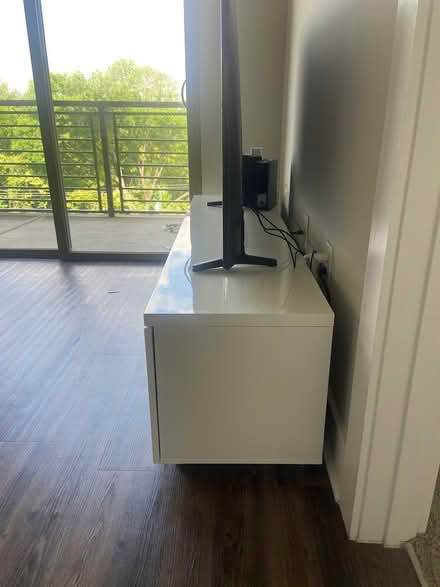 Photo of free White gloss tv unit (not the TV!) (Montford / Madison Park area) #3