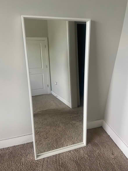 Photo of free IKEA white frame mirror (Montford / Madison Park area) #2