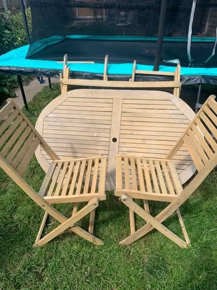 Photo of free Garden table with 4 chairs (Southend on sea SS1) #2