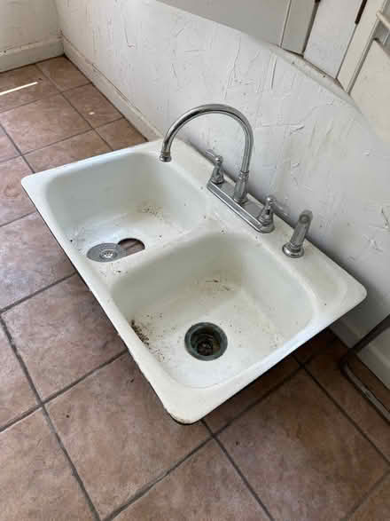 Photo of free Cast iron sink (Near downtown Greensboro) #1