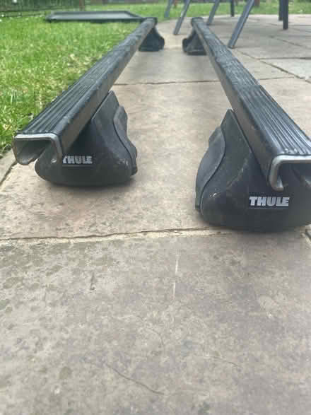 Photo of free Thule roof bars - missing end caps (Worcester Park Surrey) #1