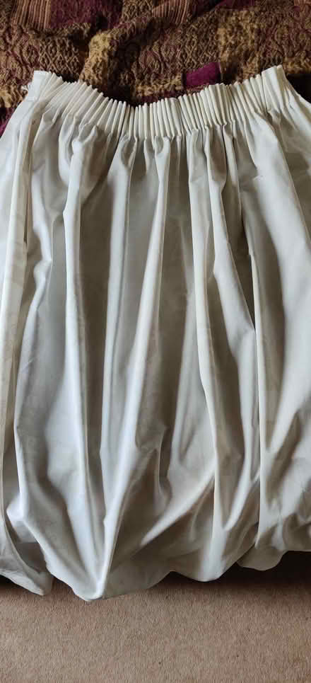 Photo of free Pair of cream/white cotton curtains (Prestbury GL52) #1