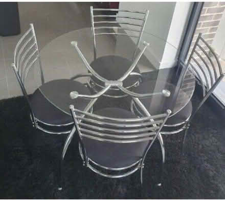 Photo of free Glass table (no chairs) (Barnsley S70) #2