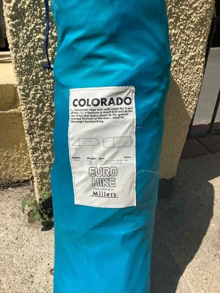Photo of free Euro Hike 2 person tent, no poles (TQ12) #2