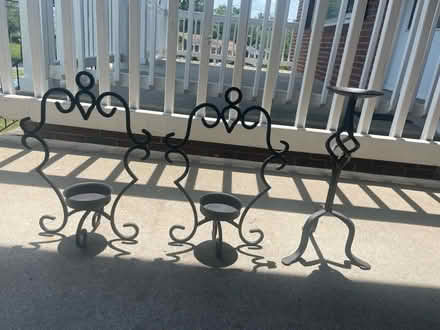 Photo of free Wrought Iron Candle Holders (Temple Hills, MD) #1