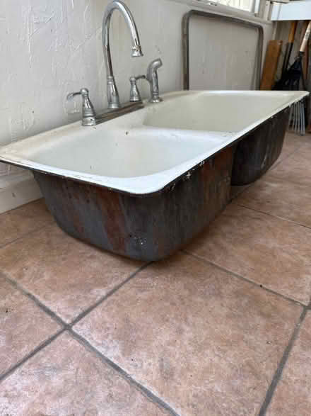 Photo of free Cast iron sink (Near downtown Greensboro) #2