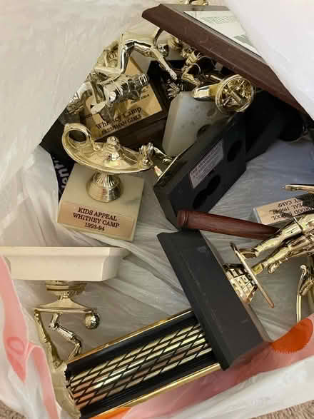Photo of free Bag of old trophies and plaques (Oakton woods way) #1