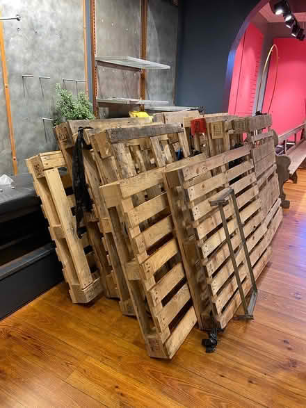 Photo of free 13 wooden pallets (Temple Bar) #1
