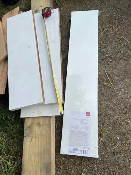 Photo of free 3 x B&Q white floating shelves (Orpington BR6) #1