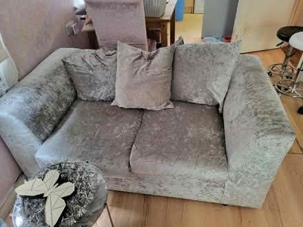 Photo of free Crushed velvet sofa (Rivenhall CM8) #1