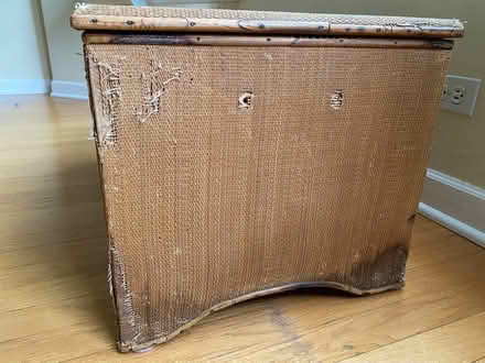 Photo of free Antique rattan trunk with drawer (La Grange) #3