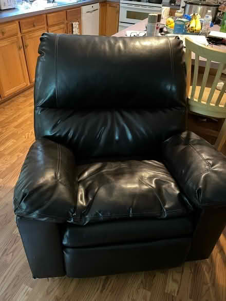 Photo of free Dark brown leather recliner (Uxbridge) #4