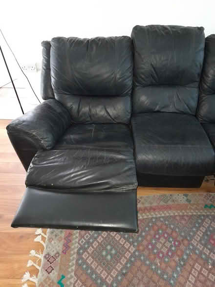 Photo of free 3 seater leather recliner (Dundrum) #2
