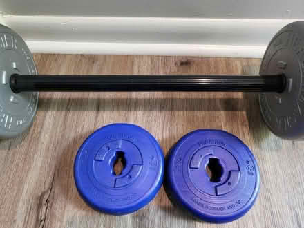 Photo of free Jr. size weight bar (Off Spa road) #2