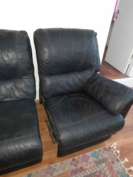 Photo of free 3 seater leather recliner (Dundrum) #4