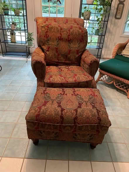 Photo of free Upholstered chair and ottoman (Prince William County) #1