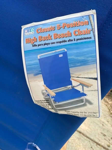 Photo of free Beach chair - new with tags (Zionsville) #1