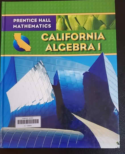 Photo of free CA Algebra1 textbook - like new (near cupertino library) #1