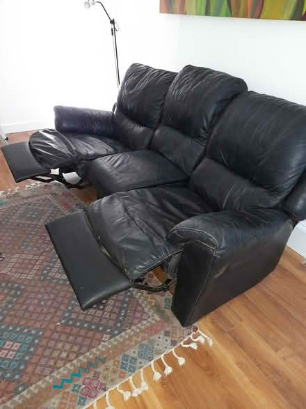 Photo of free 3 seater leather recliner (Dundrum) #1