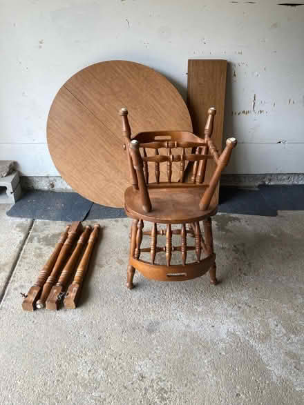 Photo of free Table set with two chairs (Schaumburg, Illinois) #1