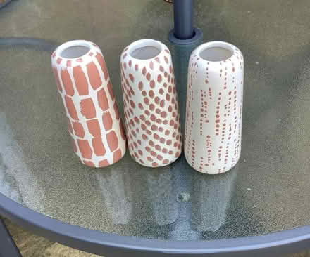 Photo of free 3 x small Dunelm vases (Oakridge RG21) #1