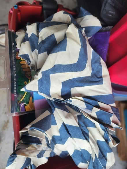 Photo of free Blue and white fabric (Off Walton near Joslyn) #1
