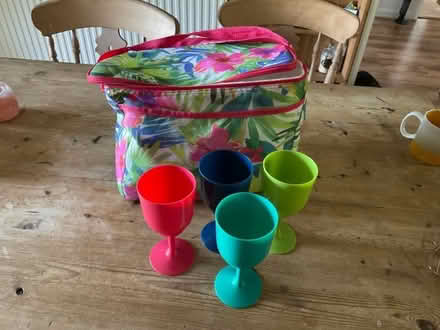 Photo of free Cool bag and 4 plastic goblets (Witherslack LA11) #1