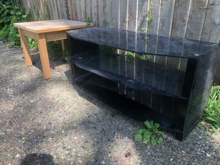 Photo of free Glass TV stand. (Great Hockham IP24) #1