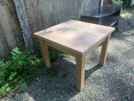 Photo of free Small IKEA solid wood table (Great Hockham IP24) #1