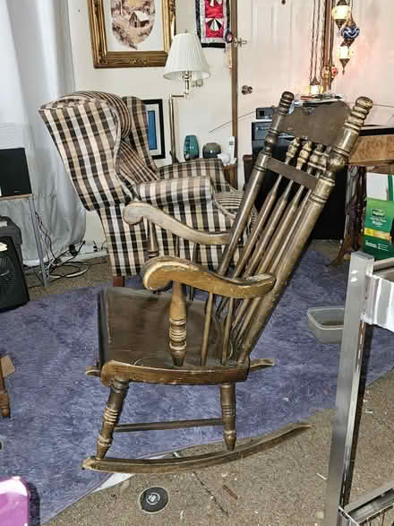 Photo of free Wooden rocker (Troy) #2