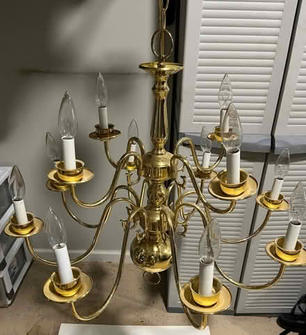 Photo of free Brass Dining Room Chandelier (Sargent / McGinnis Ferry Road) #1