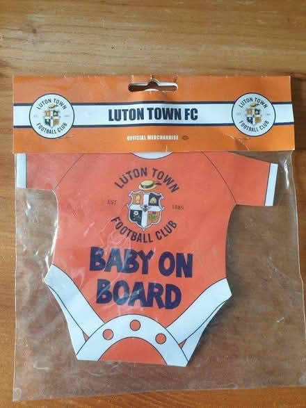 Photo of free Luton Town baby car sign (Hitchin SG4) #1