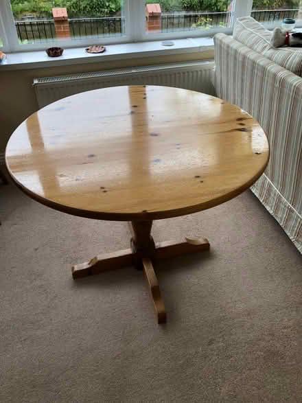 Photo of free Round pine table (Silsden BD20) #1