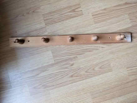 Photo of free wooden wall coat hanger (Hobson's Monument CB2) #1