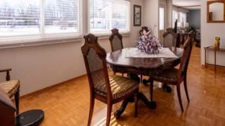 Photo of free Wood dining table and 6 chairs (Sutton by the Lake) #2