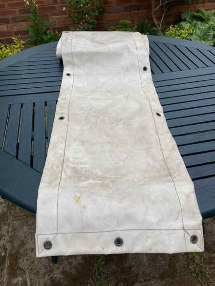 Photo of free 15(ish) foot x 15(ish) inches vinyl boom cover. (New Brighton CH45) #1