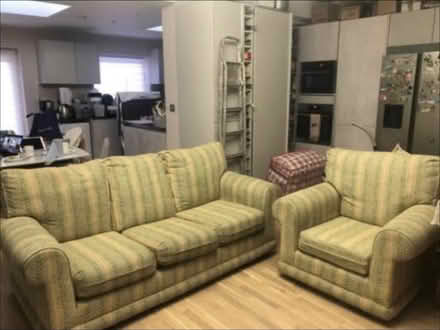 Photo of free 3 seater + single sofa (Morden) #1