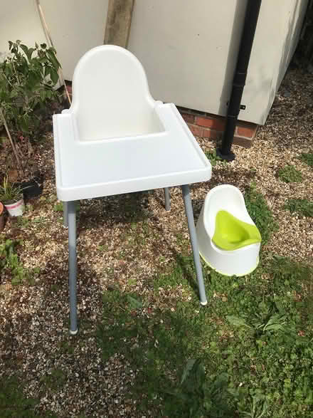 Photo of free Ikea high chair and potty (Lavenham) #1