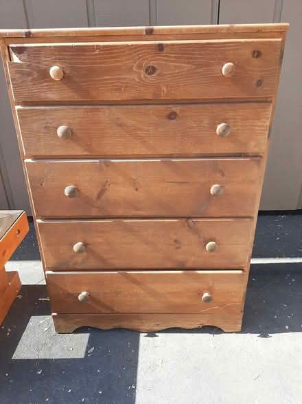 Photo of free Wood chest of drawers (Novato, CA) #1
