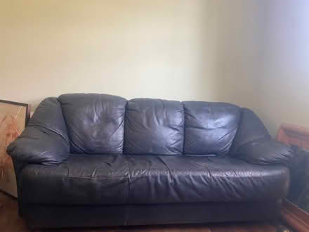 Photo of free Two leather couches (Palmerstown) #1