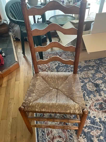 Photo of free 3ladderback chairs (Peekskill NY) #2
