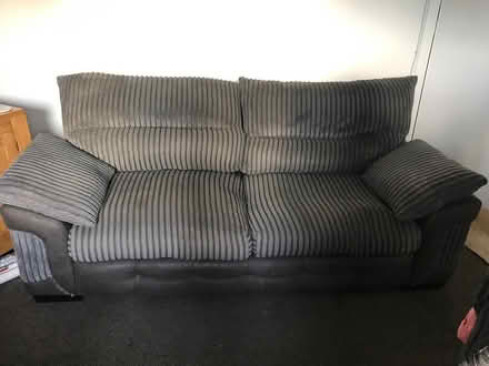 Photo of free Grey cord and suede suite (Glasgow G14) #1