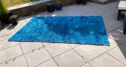 Photo of free Turquoise large rug (Watford WD25) #1