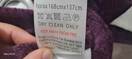 Photo of free 2 Dunelm purple curtains (E16 canning town) #3
