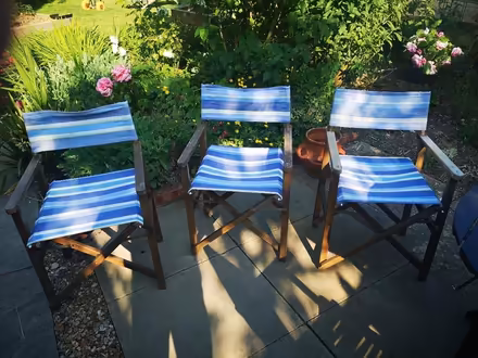 Photo of free Three "Directors' Patio Chairs" (BN12) #1