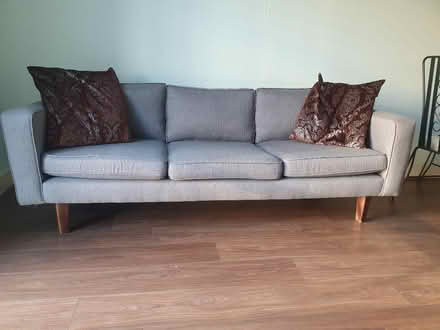Photo of free 3 seater fabric sofa (SW11) #3