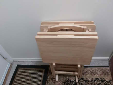 Photo of free Foldable TV tray tables with stand (College Parkway in Rockville) #1