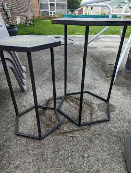 Photo of free Outdoor mosaic side tables (Denbigh) #1